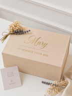 Sage Green Linen Gift Box Personalised