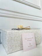 Natural Beige Linen Gift Box Personalised